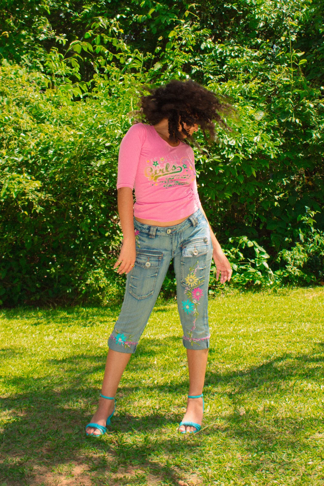 Calça Capri Flowers — foto 3